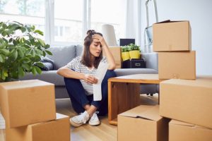 Woman makes moving mistakes by not properly budgeting for her residential move